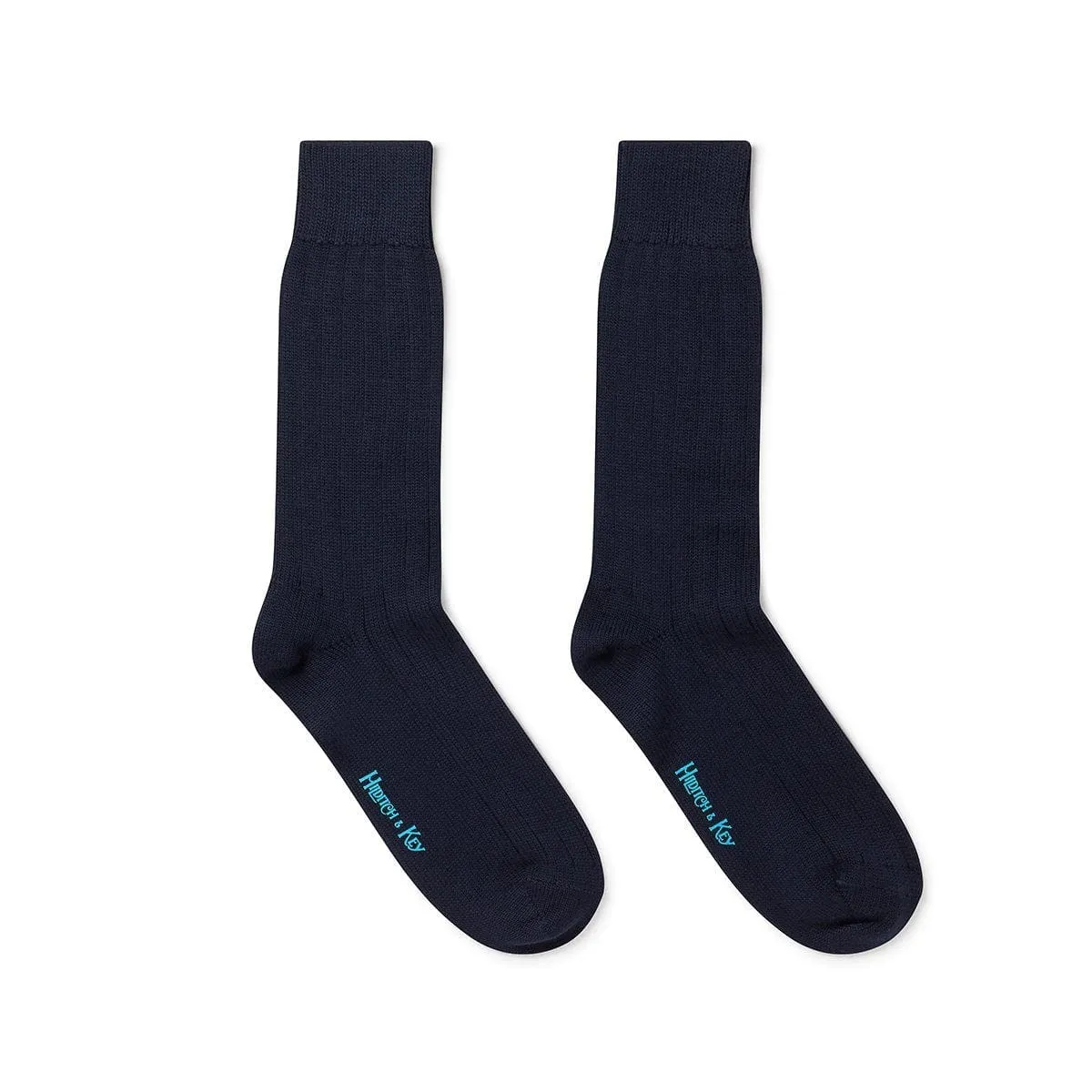 Short Navy Heavy Wool Sport Socks