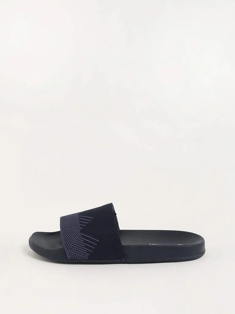 SOLEPLAY Blue Textured Slides