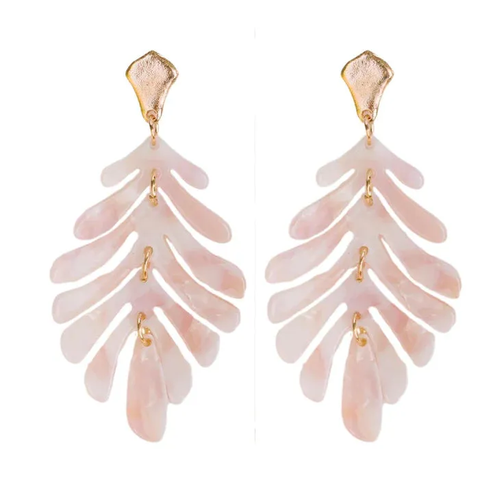 St. Armands - Petite Palm Drops - Pink