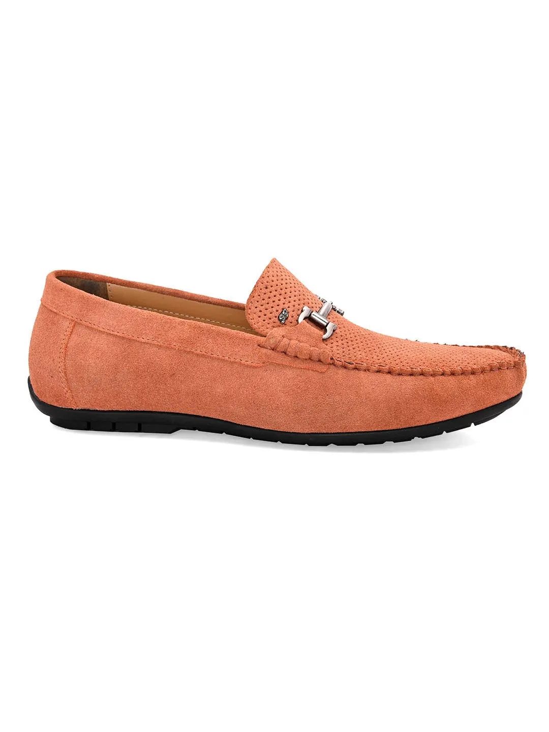 Stitch Peach Loafers