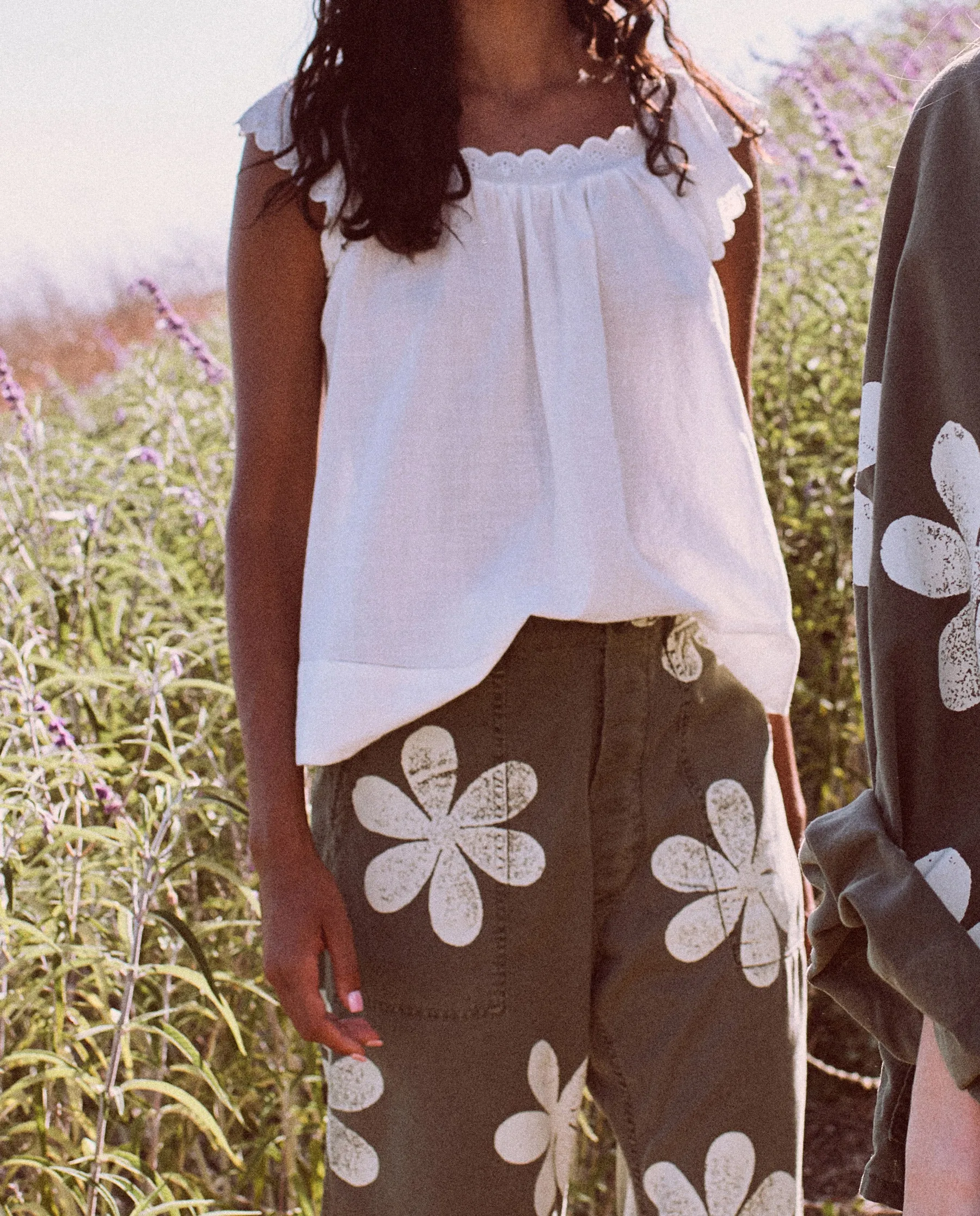 The Eyelet Keepsake Tank, White