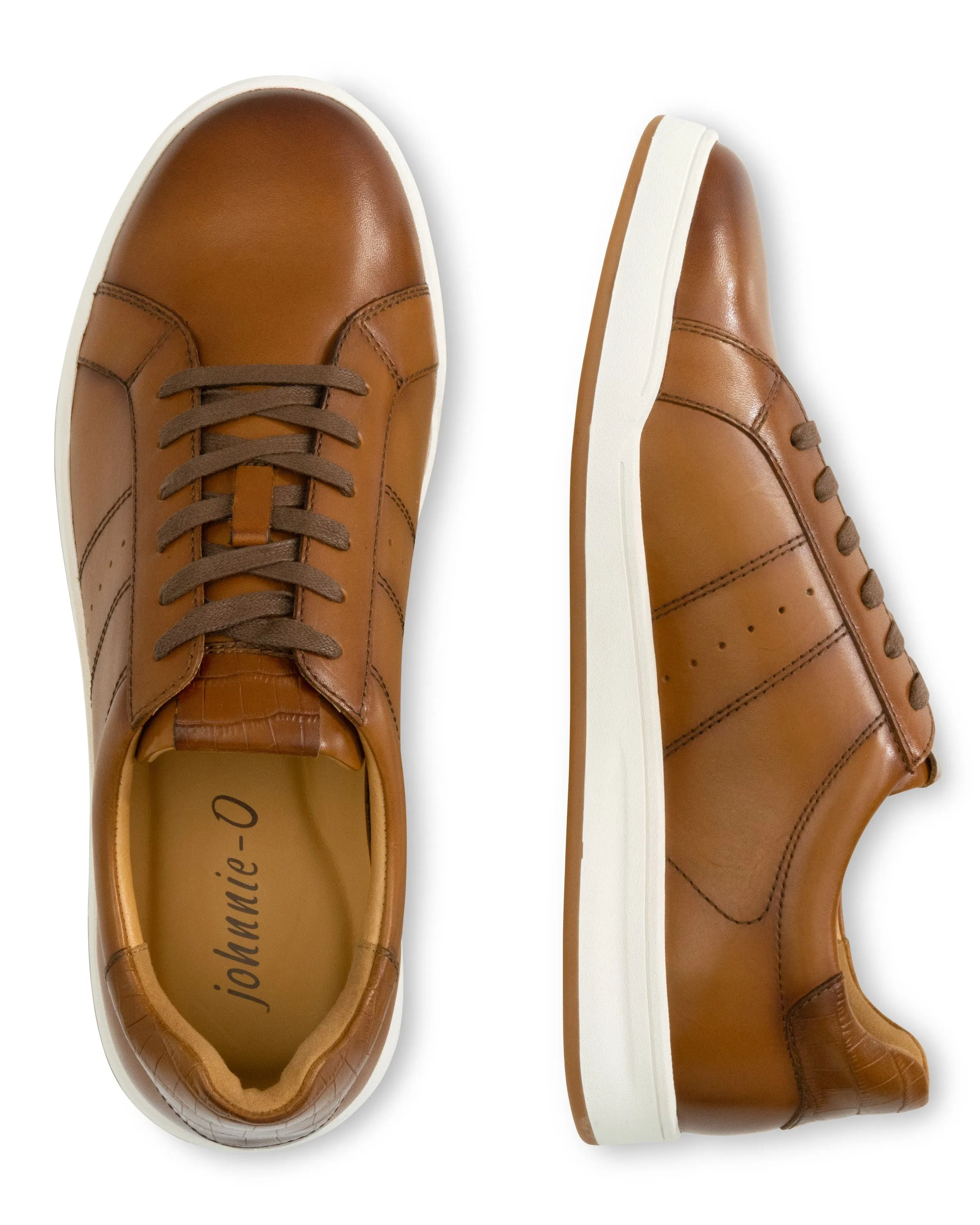 Topspin Oxford Leather Sneakers - Cognac