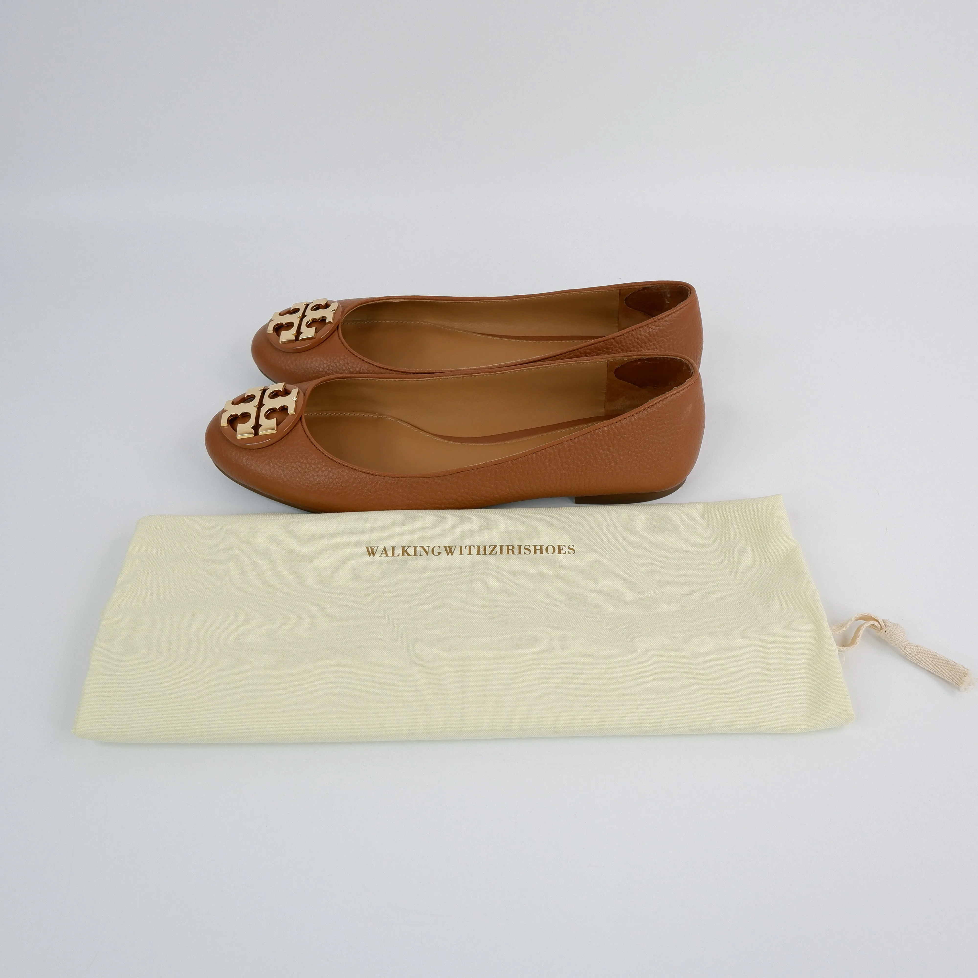 Tory Burch Ballet Flats Brown 7.5/38