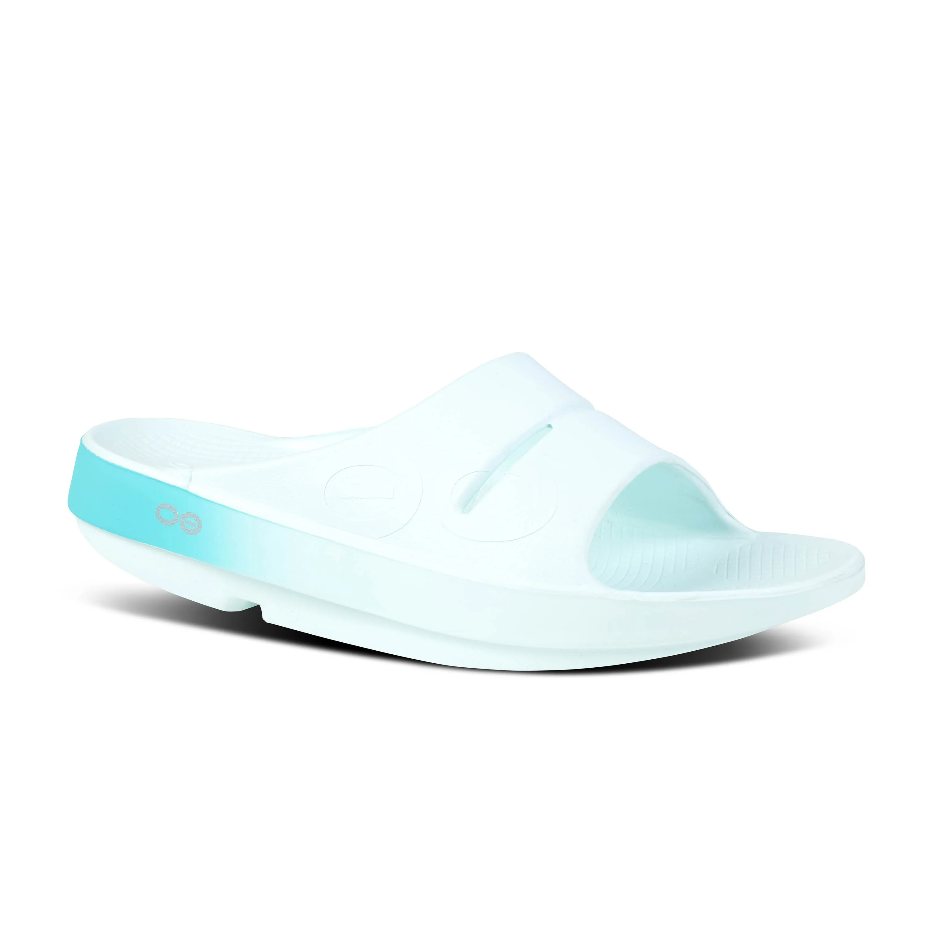 Unisex Oofos OOahh Sport Slide Sandal Color: Ice Fade