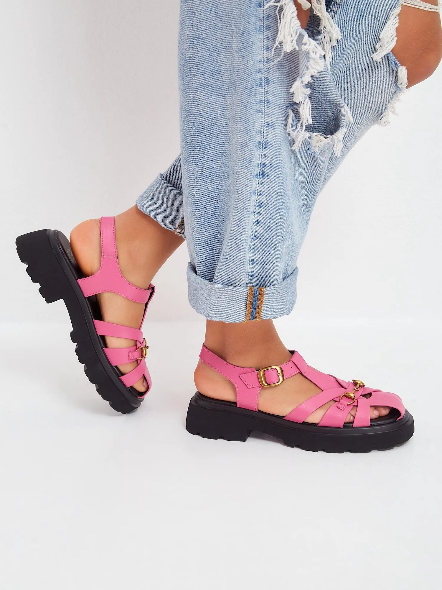 Urban Classic Platform Sandals - Pink