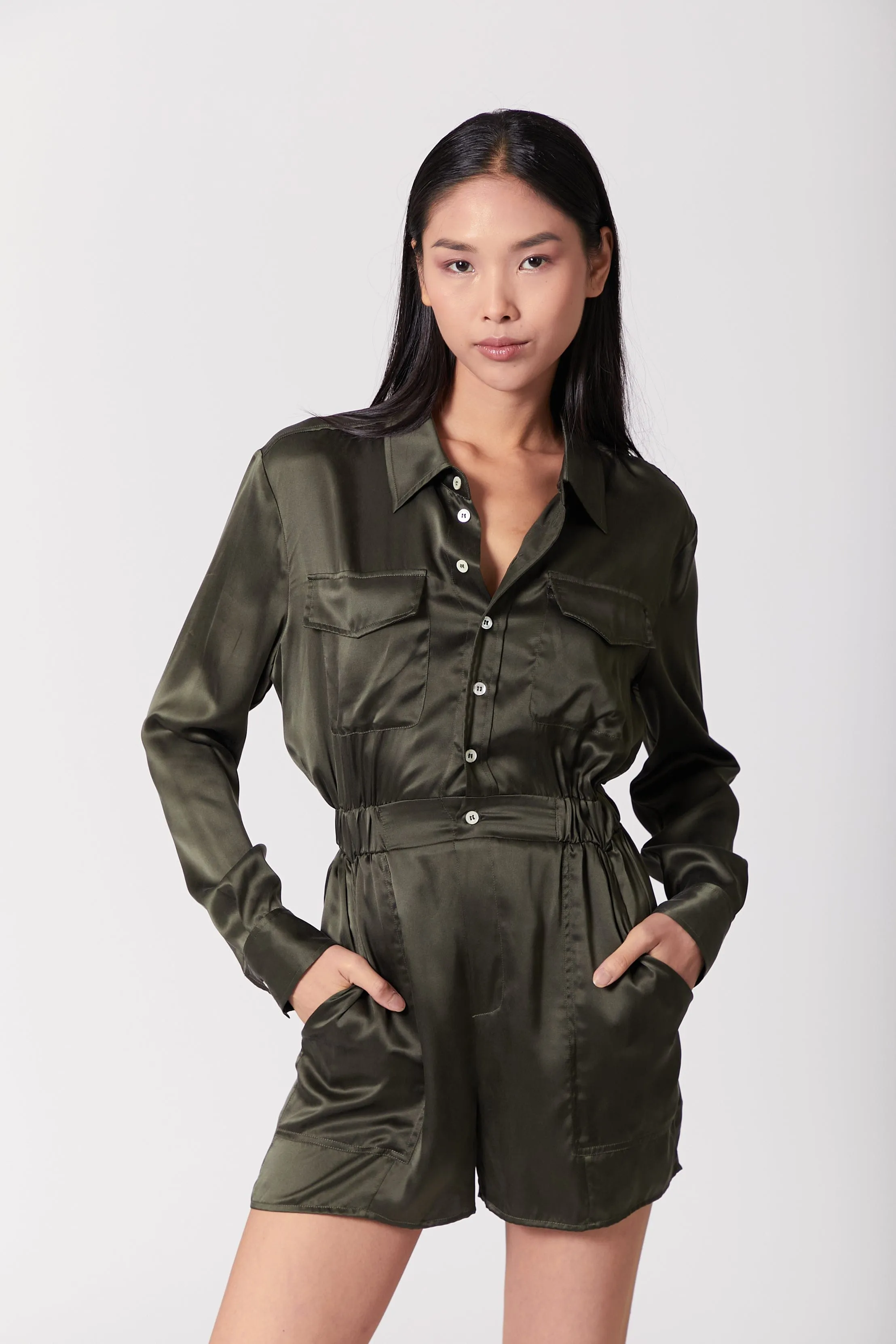 Utility Romper Jumpsuit Short