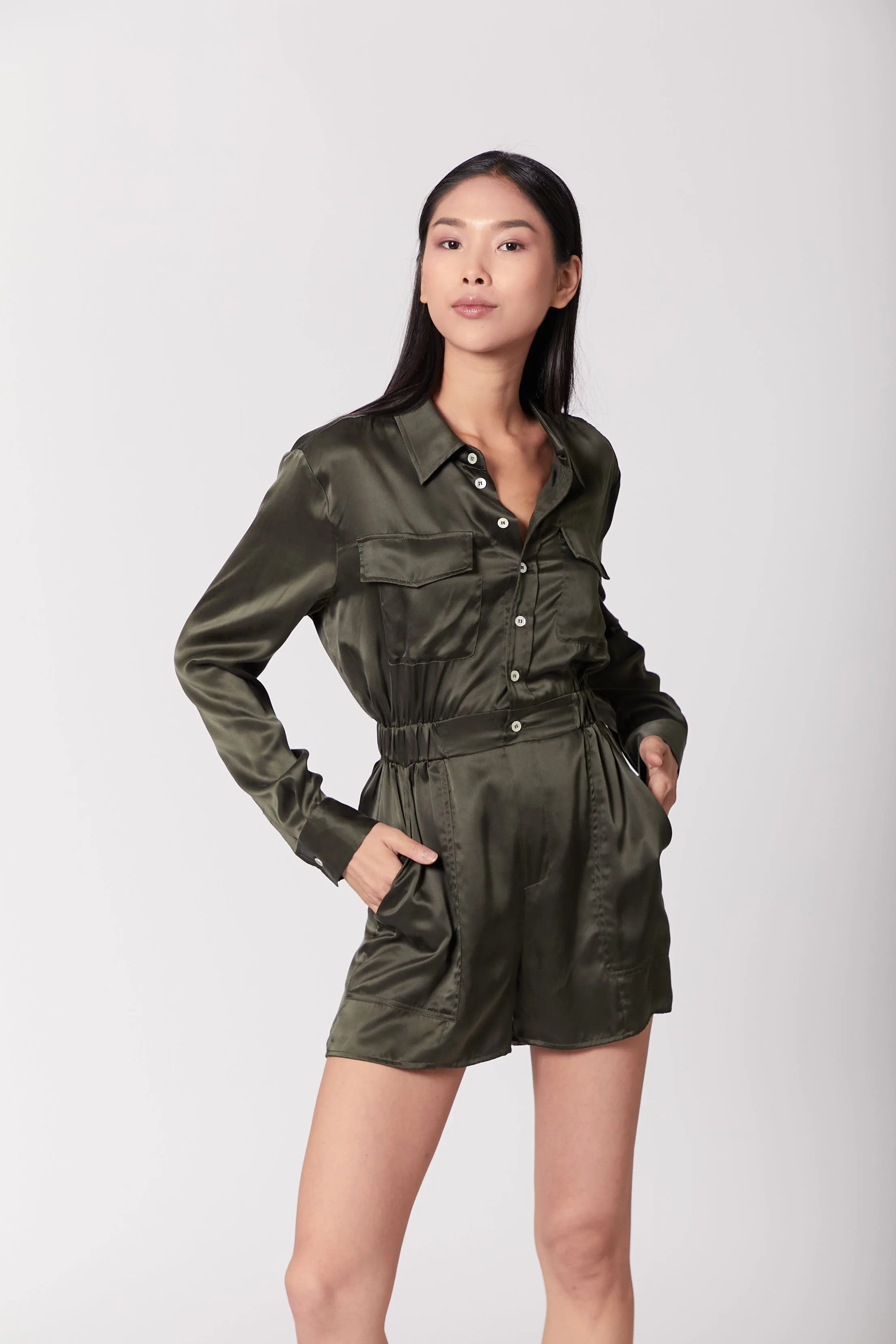 Utility Romper Jumpsuit Short