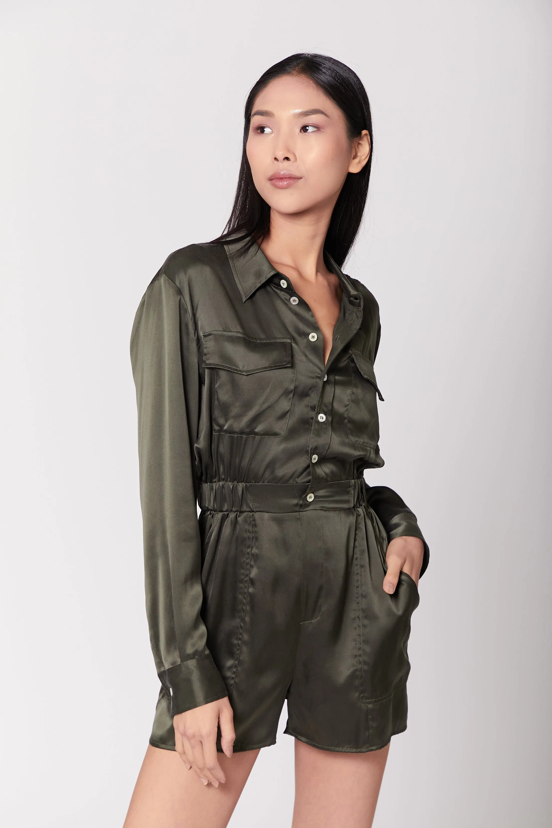 Utility Romper Jumpsuit Short