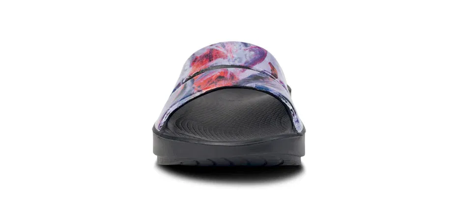 Women's Oofos OOahh Limited Slide Sandal Color: Canyon Sunlight